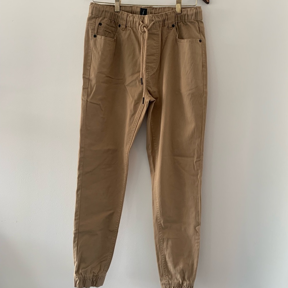 Mens Khaki Joggers 30/32